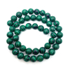 Collar pequeño de malaquita para cortar granos redondos de nácar Natural, joyería para mujer, piezas de diseño de pulsera para hacer cosas bonitas DIY