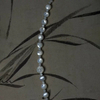 Diseño de collar de corte de frijoles pequeños de nácar Natural para joyería, forma de cabujón, pequeñas cosas, piezas brillantes, círculo de cara de bombe 
