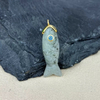 Natural madre de perla forma de pez corte mujeres diseño colgante piedra colorida bombe cara cabujón tamaño pequeño ágata forma DIY