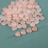 Natural Madreperla forma de corazón corte bombe cara pequeños frijoles para el diseño del collar usando piezas de diseño de cabujón de cristal rosa