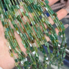 Ágata verde de corte cuadrado de nácar Natural para hacer pulseras, collar de diseño, granos de cabujón, joyería para mujer 