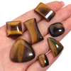 Corte de cabujón de nácar Natural para anillos, diseño de ojos de tigre, piedra, forma cuadrada, fabricación de joyas, diseño, incrustaciones de collar