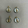 Colgante de joyería de corte de imagen virgen de nácar Natural, diseño de Guadalupe para hacer collares, fabricación de pulseras de frijoles pequeños