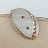 Diseño colgante de concha de nácar Natural para mujer, joyería de belleza, cuentas de moda originales para regalo, concha blanca de tamaño más grande