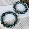 Pulsera de bola de concha de abulón de nácar Natural para mujer, fabricación de joyas, collar de cuentas, diseño de moda, corte redondo 