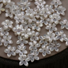 Cosas bonitas de nácar Natural para joyería, diseño de flores, corte para mujer, fabricación de collares, pendientes, frijoles pequeños, forma de cabujón 
