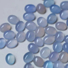 Cabujón pequeño de nácar Natural con forma ovalada para anillos, diseño de incrustaciones, fabricación de joyas de ágata azul para mujer con ópalo de frijoles pequeños