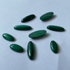 Corte de cabujón ovalado de nácar natural para colgante de forma larga de malaquita, joyería para mujer, frijoles pequeños para diseño de pulsera