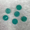 Cabujón de cara de corte de frijoles pequeños de nácar Natural, forma ovalada para anillos, diseño de incrustaciones, fabricación de piedra amazónica, bomba de piedra azul