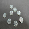 Imagen de Jesús de corte de forma ovalada de nácar natural para incrustaciones colgantes haciendo iconos de diseño de Guadalupe diseño de collar de concha blanca