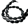 Forma ovalada de nácar Natural, forma libre de onxy para mujer, fabricación de collares, diseño DIY, piezas pequeñas, diseño de cadena negro