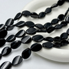 Forma ovalada de nácar Natural, forma libre de onxy para mujer, fabricación de collares, diseño DIY, piezas pequeñas, diseño de cadena negro