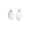 Cuentas pequeñas de nácar Natural, diseño de cruz, forma de hoja de corte para fabricación de colgantes, piezas de joyería para mujer, cosas bonitas, Luna 