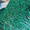 Collar pequeño de malaquita para cortar granos redondos de nácar Natural, joyería para mujer, piezas de diseño de pulsera para hacer cosas bonitas DIY