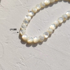 Corte natural en forma de gota de nácar para diseño de pulsera usando piezas de collar de corte de cara de frijoles pequeños cabujón de corazón bombe 