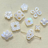 Granos pequeños de nácar Natural para mujer, forma de lazo cortado, fabricación de joyas DIY, cosas bonitas, pulsera con diseño de trébol en forma de flor