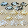 Cabujón de nácar Natural para diseño de reloj, fabricación de frijoles pequeños con forma de flor, diseño de incrustaciones de joyería para mujer, diseño de rosa fino