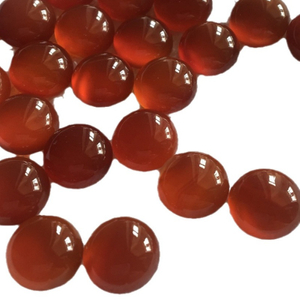 Cabujón de discoteca de nácar Natural para anillos, diseño de incrustaciones, ágata roja, forma redonda, grosor alto, frijoles pequeños, joyería para mujer DIY