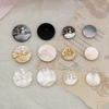 Corte de diseño de animal de nácar Natural para fabricación de colgantes de joyería, diseño de incrustaciones, frijoles pequeños de cielo para pulsera, concha amarilla 