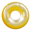 Corte de forma circular de nácar Natural para fabricación de colgantes, diseño de concha amarilla, diseño de discoteca, frijoles pequeños, joyería para mujer 