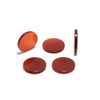 Natural Madreperla redonda forma de disco corte ágata roja para incrustaciones de anillos haciendo joyas de mujer usando frijoles pequeños cabujón onxy 