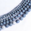 Collar de frijoles redondos de nácar Natural, fabricación de frijoles pequeños de piedra de coral azul, joyería de moda para mujer, pulsera DIY