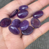 Cabujón ovalado de madreperla Natural para hacer anillos, collar de amatista para mujer, diseño de incrustaciones, diseño de moda de gran tamaño DIY