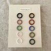 Anillos de nácar Natural, joyería de corte, diseño de collar para mujer, ágata, piedra verde, lapislázuli, joyería colorida, diseño de moda onxy