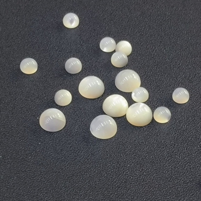 Cabujón de nácar Natural tallado en granos pequeños para pendientes, diseño de joyería para mujer, pulsera con incrustaciones, diseño en forma de bomba 