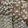 Corte de flor pequeña de nácar Natural para hacer collares, frijoles, concha amarilla de doble cara, piezas de pulsera para mujer y niña 