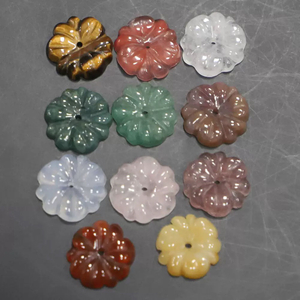 Diseño de flor de nácar Natural, corte de ojos de tigre, colgante de cristal de piedra, collar, joyería, incrustaciones, pendientes de cabujón 