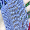 Collar de corte facial de granos de tanzanita de nácar Natural, joyería para mujer, diseño de moda, bola pequeña, piedra de color azul 