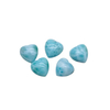 Cabujón de corazón pequeño de nácar Natural para diseño de pendientes, joyería de piedra azul, incrustaciones de frijoles, collar, forma de estrella, cosas cortadas 