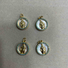 Colgante de joyería de corte de imagen virgen de nácar Natural, diseño de Guadalupe para hacer collares, fabricación de pulseras de frijoles pequeños