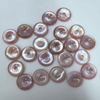 Pendientes con diseño circular de nácar Natural para joyería, collar, diseño colgante, cadena para mujer, cabujón con forma de moda 