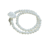 Pulsera de moda de nácar natural para mujer, joyería con diseño de flores con concha de color blanco, cadena de bolas DIY, diseño de joyería para mujer 