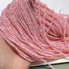 Collar de bolas de concha de color rosa de nácar Natural, diseño de joyería para mujer, fabricación de cuentas de tamaño pequeño, forma redonda para uso en cadena 