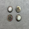 Diseño de colgante ovalado de nácar Natural, iconos de corte en relieve, diseño de incrustaciones de joyería de cabujón, imagen de concha negra