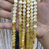 Cabujón con diseño de cadena en forma de corazón de perla Natural para mujer, fabricación de joyas, collar de cuentas de tamaño pequeño de concha blanca 