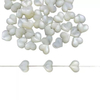 Colgante de nácar natural con diseño de bombe en forma de corazón con orificio para collar, joyería de diseño de gran tamaño para mujer, hecha a mano
