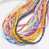 Cuentas de joyería de nácar Natural, diseño de forma de tubo redondo, cadena de tamaño pequeño, fabricación DIY, color amarillo y verde para diseño de mujer