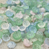Frijoles pequeños de nácar Natural para mujer, corte de joyería, diseño de ágata para collar, piezas de bricolaje con forma de cabujón de piedra azul 