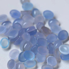 Cabujón pequeño de nácar Natural con forma ovalada para anillos, diseño de incrustaciones, fabricación de joyas de ágata azul para mujer con ópalo de frijoles pequeños