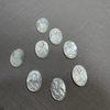 Imagen de Jesús de corte de forma ovalada de nácar natural para incrustaciones colgantes haciendo iconos de diseño de Guadalupe diseño de collar de concha blanca