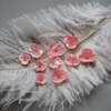 Tallado en forma de flor de nácar Natural para pendientes, fabricación de frijoles pequeños coloridos hechos a mano para cadena DIY, uso de joyería de mujer