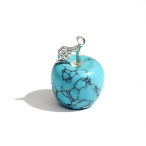 Colgante con forma de manzana de nácar Natural, frijoles pequeños para niña, diseño de joyería, piedras coloridas, cosas bonitas para regalo DIY