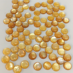 Cabujón redondo de nácar Natural para cortar granos pequeños para la fabricación de pendientes, diseño de joyería para mujer, piezas para hacer incrustaciones