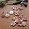 Pendientes de corte con forma de flor de nácar Natural, diseño para bricolaje, joyería para mujer, broche, frijoles coloridos, cosas pequeñas de moda 