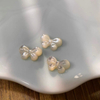 Diseño de lazo de nácar Natural, corte de frijoles bonitos para niñas, diseño de pulsera, fabricación de piezas brillantes, cabujón pequeño, joyería para mujer 