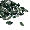 Cabujón de corte de granos pequeños en forma de Marquesa de nácar Natural para hacer incrustaciones de joyería, pendientes de corte de cara de ágata de musgo 